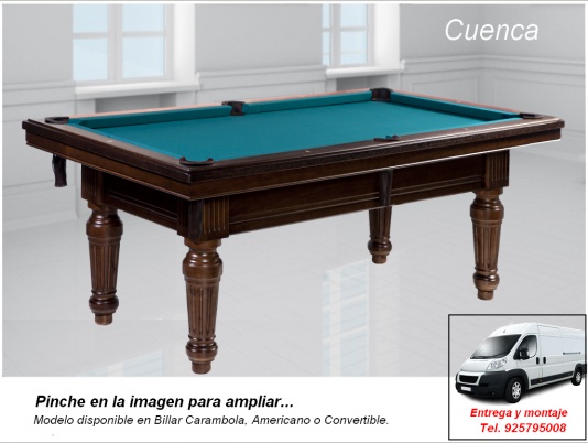 BILLAR MODELO CUENCA, PRECIO DE VENTA desde 1590 �